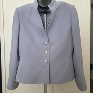 Tahari ASL Women's Light Blue Blazer
